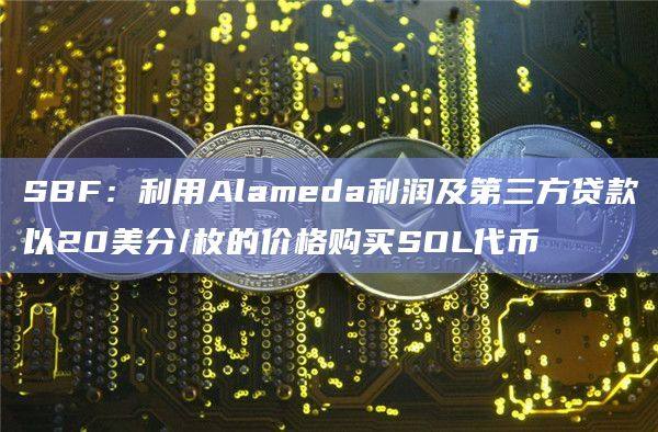 SBF:利用Alameda利润及第三方贷款以20美分/枚的价格购买SOL代币