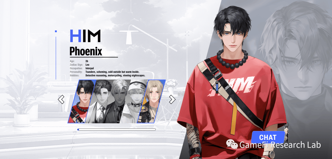 WEB3女性向二次元第一款养成男友游戏HIM