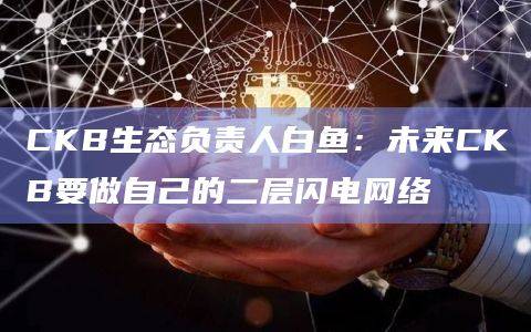 CKB生态未来要做自己的二层闪电网络